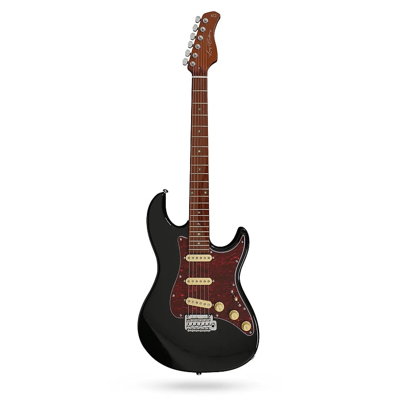 Sire Larry Carlton S7 Vintage Guitar, Roasted Maple Fretboard, Black image 1