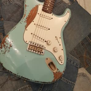 Rock N Roll Relics Ritchie Blackmore Stratocaster 2017 Daphne Blue image 1
