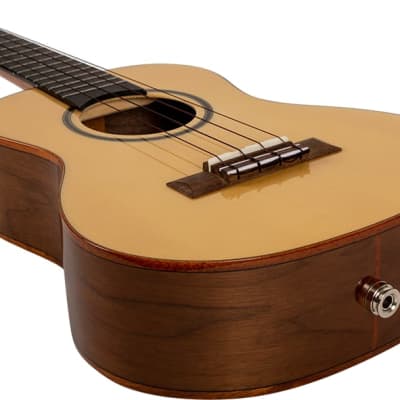 Flight SOPHIA CE Princess Series Solid Spruce Top Okoume Neck Electro-Acoustic Concert Ukulele w/Padded Gig Bag & Pickup image 5