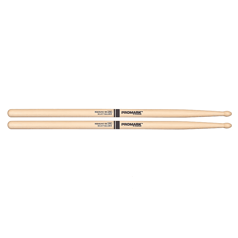 Pro-Mark RBH595AW Rebound 5B .595" Hickory Acorn Wood Tip Drum Sticks image 1