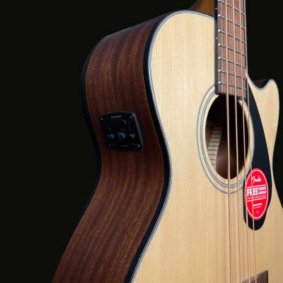 Fender CB-60SCE Classic Design Acoustic Bass in Natural image 5