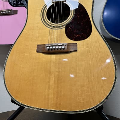 Sigma by Martin DR-41 Vintage Natural Acoustic Guitar New Strings & Setup w/ Hard Shell Case image 2
