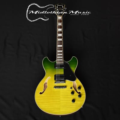 Ibanez Artcore AS73FM Semi-Hollow Electric Guitar - Green Valley Gradiation Finish image 1