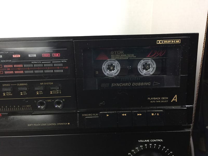 VTG 1987 JVC TD-W222 DUAL newest CASSETTE DECK