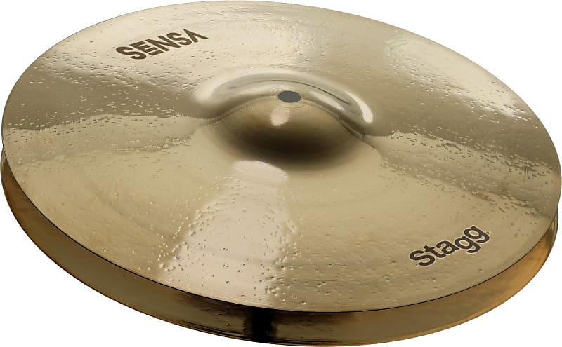 Stagg 13" SENSA Brilliant Medium Hi-Hat Cymbals - Pair - SEN-HM13B image 1