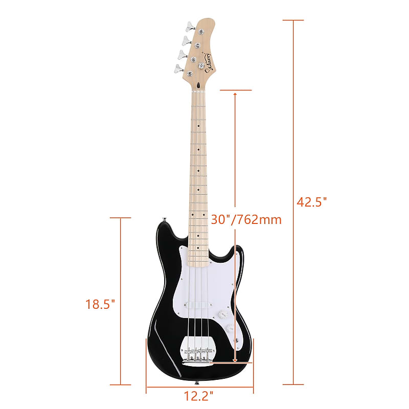 Glarry short clearance scale bass