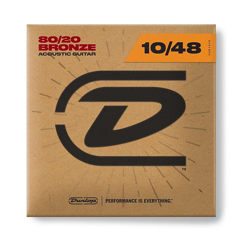 Dunlop DAB1048 80/20 Bronze Acoustic Guitar Strings - Extra Light (10-48) image 1
