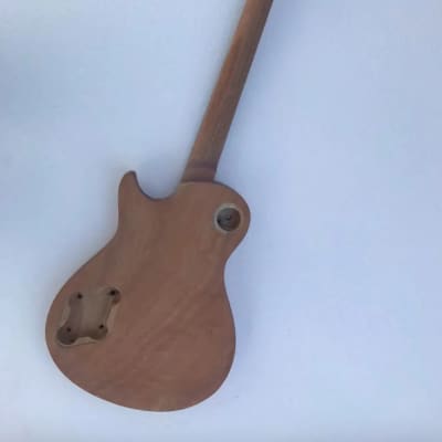 Unfinished Les Paul Style Guitar Body with Mahogany Neck image 9
