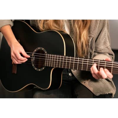 Ortega Family Series Thinline Acoustic-Electric Nylon Classical 6-String Guitar w/ Bag image 20