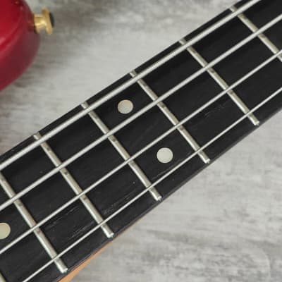 1980's Moon Japan Custom Order Jazz Bass (Transparent Red) image 8