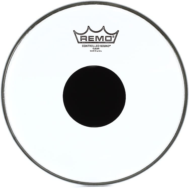Remo Controlled Sound Clear Drumhead - 10 inch - with Black Dot image 1
