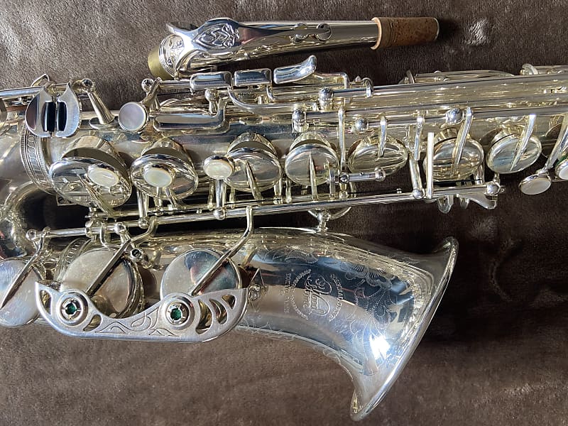Ishimori Wood Stone Alto Saxophone Silver Plated With High