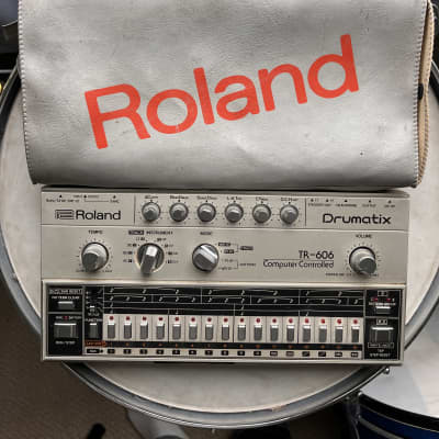 Roland TR-606 Drumatix 1980s - Silver - SERVICED AND CALIBRATED