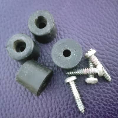 1 x MARSHALL. Cylindrical plastic feet set, 70´s / 80´s / 90´s (w / screws) image 3