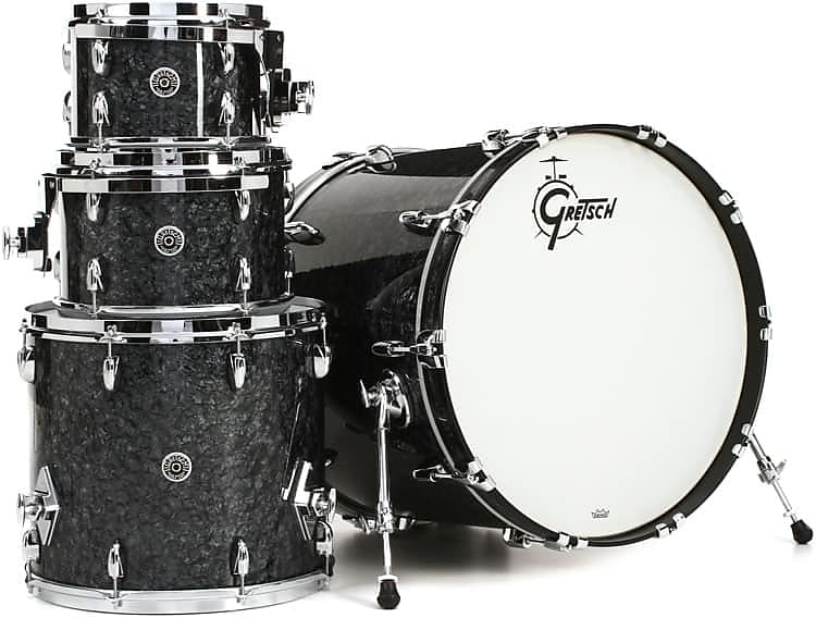 Gretsch Drums Brooklyn GB-E8246 4-piece Shell Pack - Deep Black Marine Pearl image 1