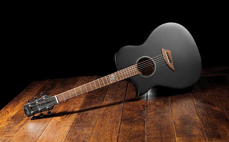 Lindo B-STOCK Left Handed ORG-SL Slim Black Infinity Electro Acoustic Guitar  With Preamp and Padded Gig Bag minor Cosmetic Imperfections -  Canada