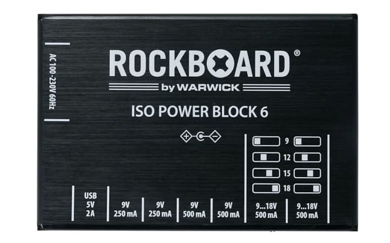 Rockboard  ISO Power Block 6 IEC  Isolated pedal board power supply  New! image 1