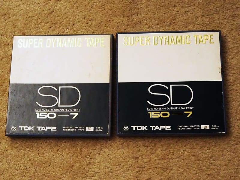 Vintage TDK Tape 150 Sound Recording Tape type 150-7 555m