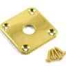 Allparts Les Paul Metal Jack Plate with screws - Gold