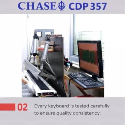 CHASE CDP 357 Grand Digital Electric Piano Cabinet Bundle - Premium Rosewood image 11