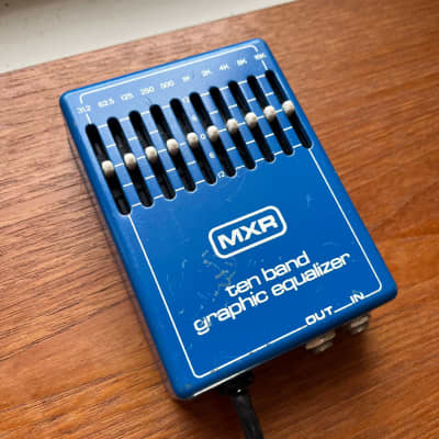 MXR MX-108 UK/EU Plug, UK/EU Voltage, Ten Band Graphic Equalizer 1976 - 1984 - Blue image 3