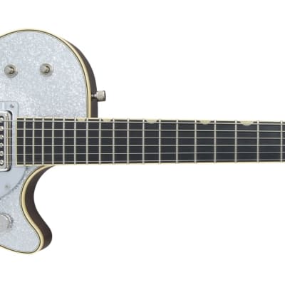 GRETSCH - G6129T-59 Vintage Select 59 Silver Jet with Bigsby  TV Jones  Silver Sparkle - 2401812817 image 1
