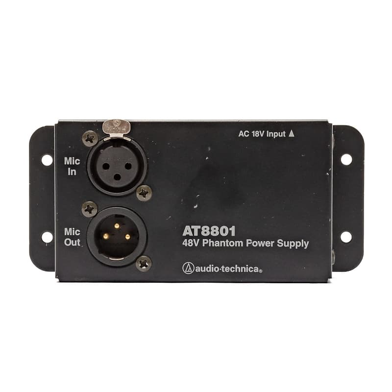 AudioTechnica AT8801 48V Phantom Power Supply, Without Reverb