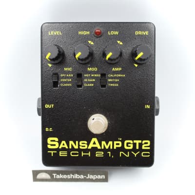 Tech 21 SansAmp GT2 Tube Amp Emulation Pedal | Reverb