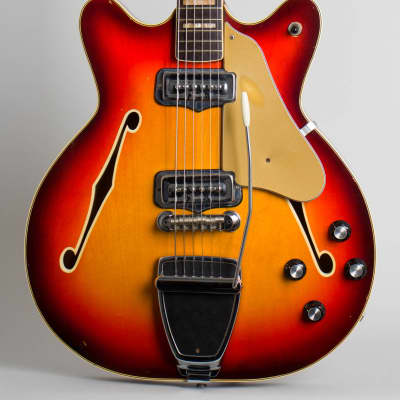 Fender  Coronado II Thinline Hollow Body Electric Guitar (1967), ser. #188675, molded plastic hard shell case. imagen 3
