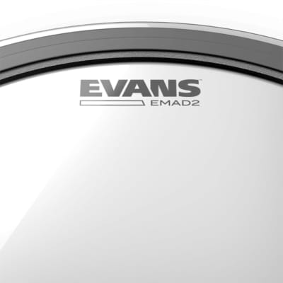 Evans 20" EMAD2 Clear Bass Batter Drum Head image 3