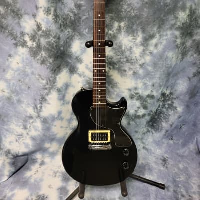 2002 Epiphone Gibson Les Paul Junior Black Pro Setup New Strings Original Epiphone Gigbag for sale