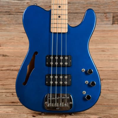G&L ASAT Bass Semi-Hollow Blue for sale