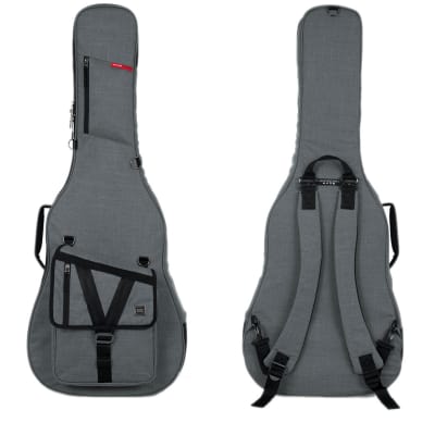 Gator Cases GT-ACOUSTIC-GRY Transit Acoustic Guitar Bag - Light Grey - Open Box image 8