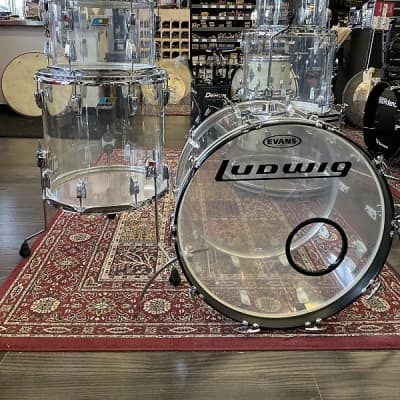 Ludwig Vistalite 1970's 4 piece shell pack image 1