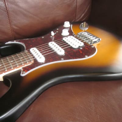 Cort G Series G110 Double Cutaway Electric Guitar Open Pore Sunburst for sale