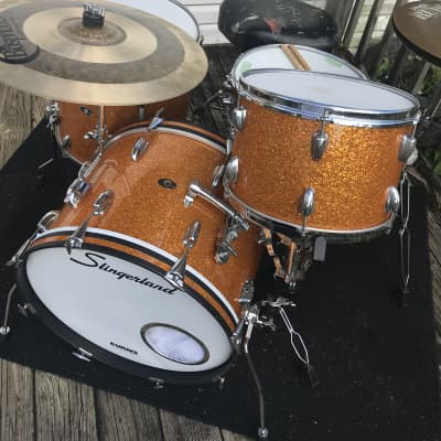1966 Slingerland Drum kit with Extra 15” Floor Tom! image 3