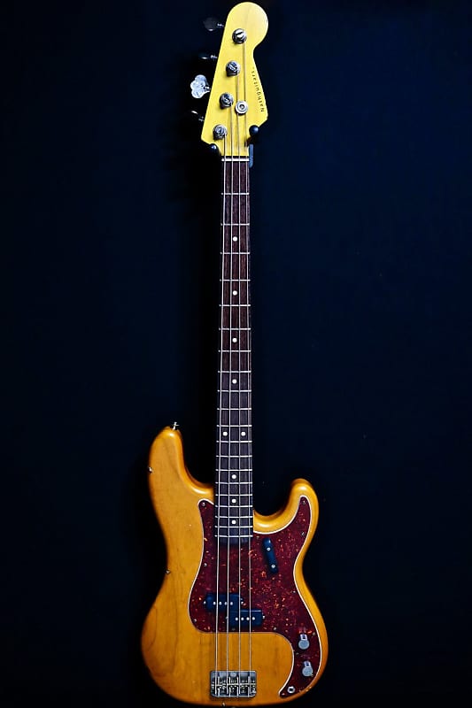 Nash PB-63 Bass Guitar - Trans Amber