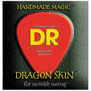 DR DSA-10 Dragon-Skin Phosphor Bronze Coated Acoustic Strings - Light (10-48)