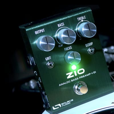 Source Audio ZI0 Analog Bass Preamp + DI pedal  2024 - green. New! image 5