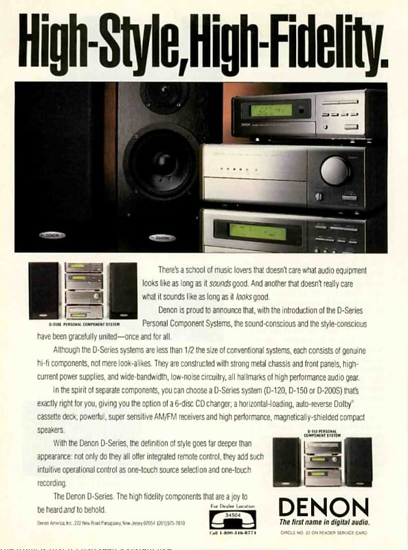 アンプ DENON PERSONAL COMPONENT SYSTEM DENON Personal Component System D-150 - Compact Audio Stack