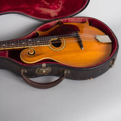Gibson  F-4 Carved Top Mandolin (1911), ser. #14487, original black hard shell case. image 12