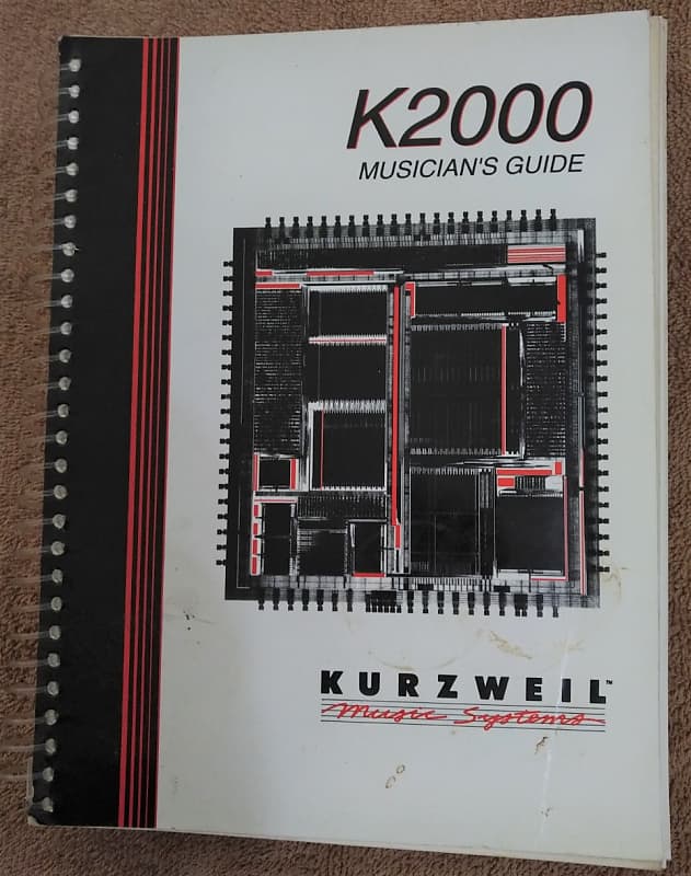 Kurzweil K2000 Musician's Guide - Users Manual 1991 white image 1