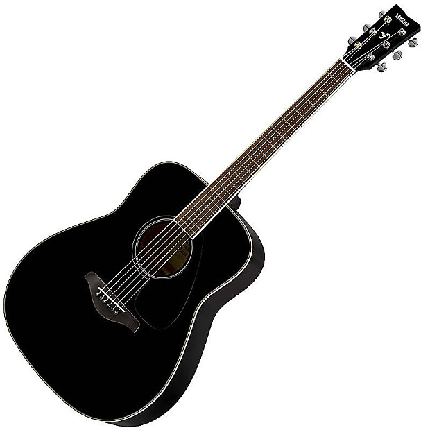 Yamaha FG820-BL Folk Acoustic Guitar Black | Reverb