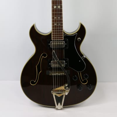 Noble EG680-2RG Hollowbody Electric Guitar w/ Case 1960s Vintage Korea Norma Tiesco SET-UP! image 2