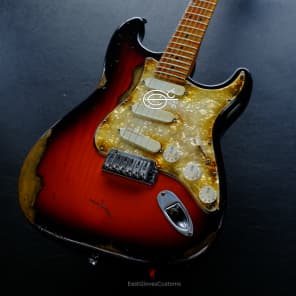 Fender Stratocaster American Plus Sunburst Floyd Rose Bridge Maple Heavy Aged Relic (Rare) image 4