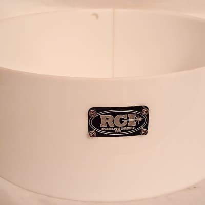 RCI DRUM SHELL ACRYLIC SUPER WHITE  Age unknown - Gloss white FREE SHIP TO CUSA image 4