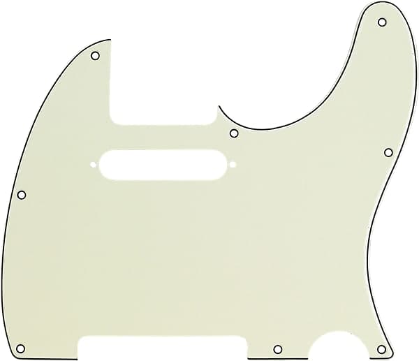 Fender Pickguard, Telecaster, 8-Hole Mount, Mint Green, 3-Ply image 1
