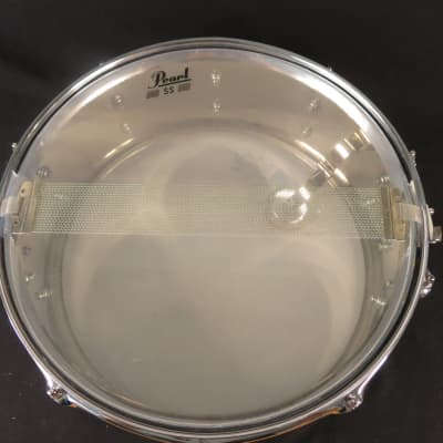 Pearl Steel shell snare drum 5.5x14" 90's?  - chrome image 4
