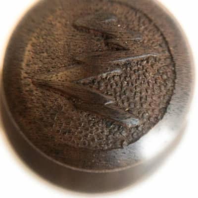 Small Solid Wood Hand Made Zenith Knob - Antique Radio Repair - Small Zenith Knob image 4