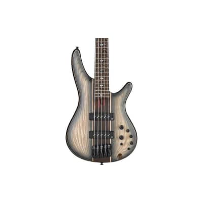 Ibanez SR Premium SR1345B 5-String Electric Bass Guitar, Bound Panga Panga Fretboard, Dual Shadow Burst Flat image 5